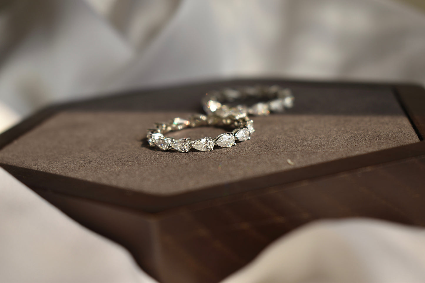 Pear Cut Eternity Band