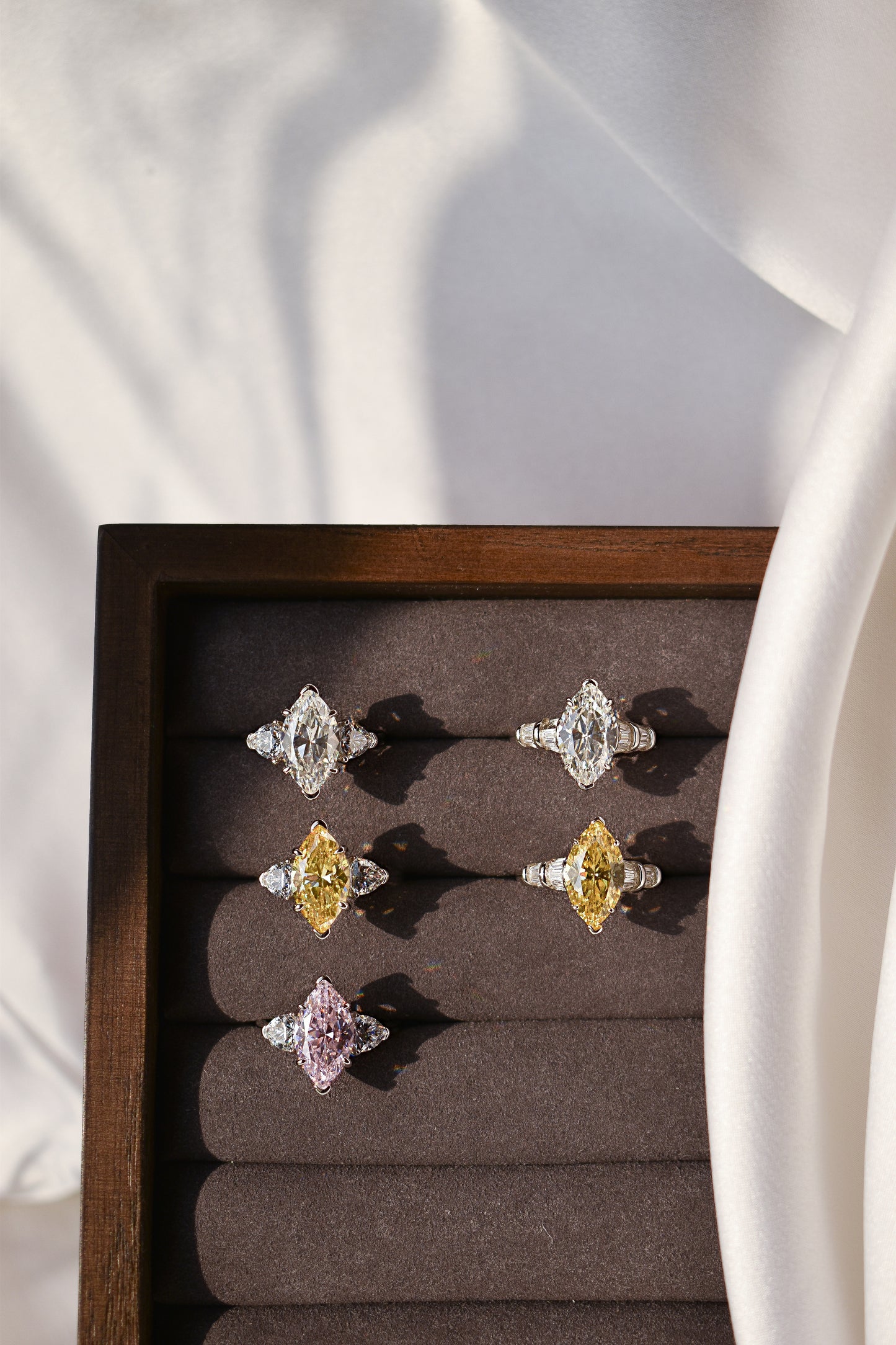 Winged Marquise Cut Ring
