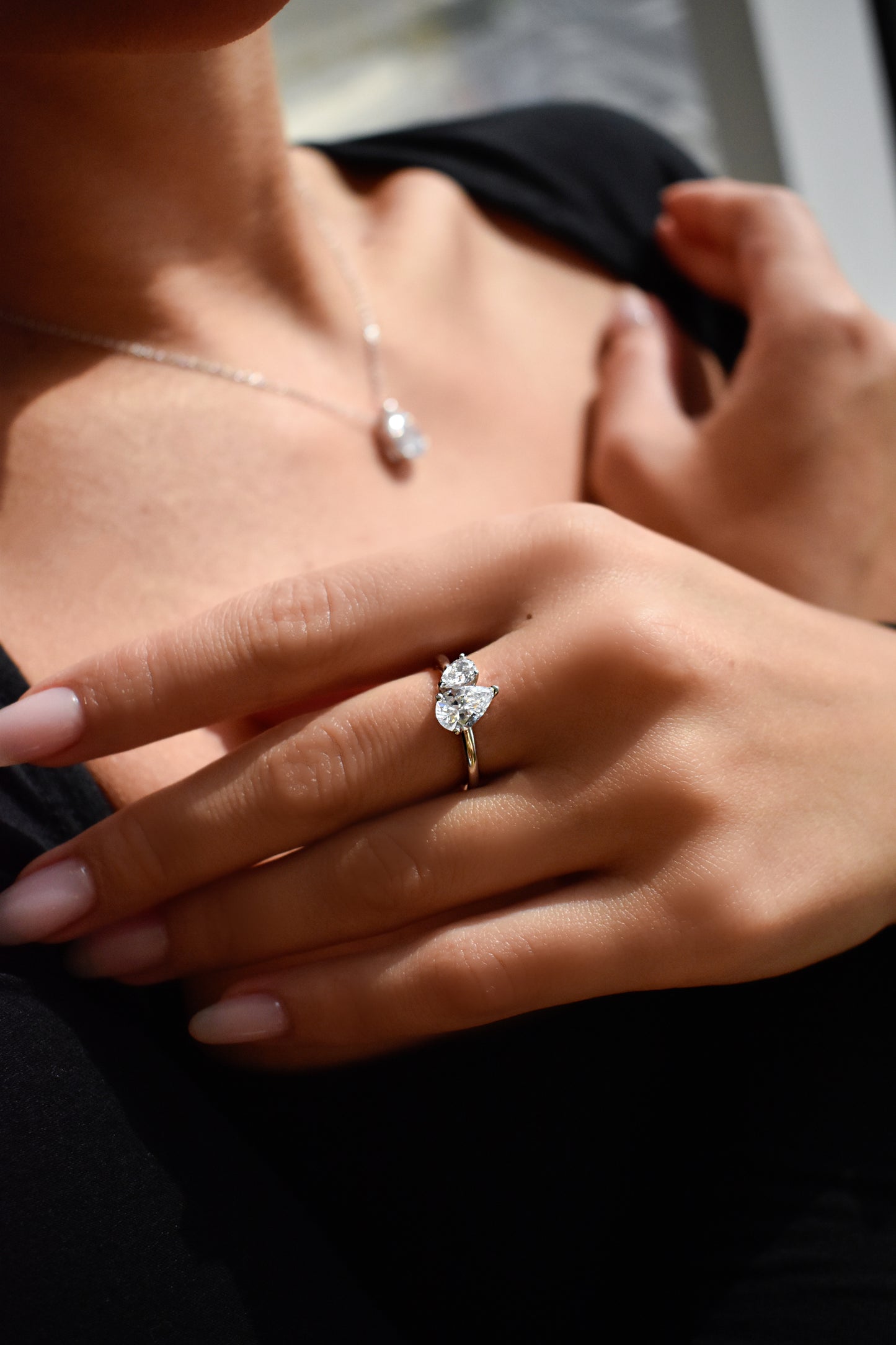 Pear Shape Duo Ring