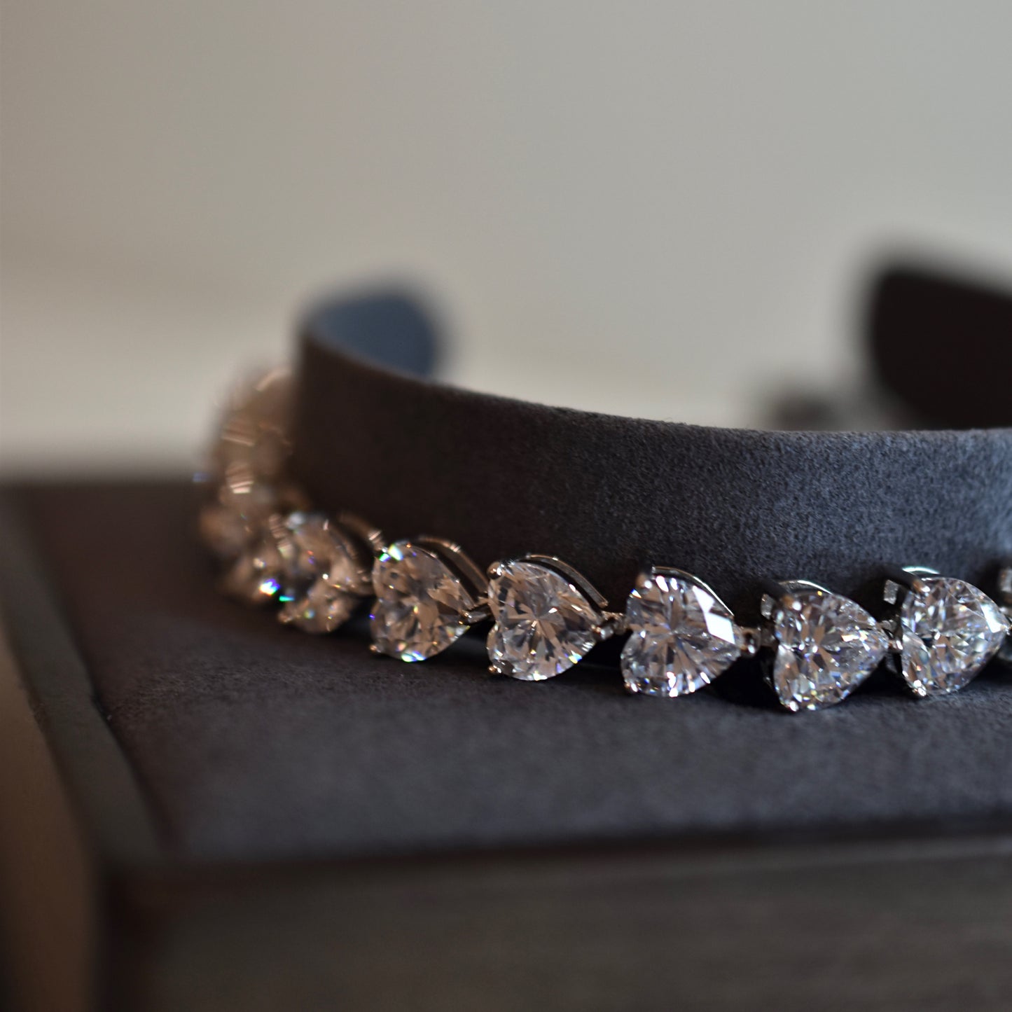 4mm Eternity Heart Shape Bracelet