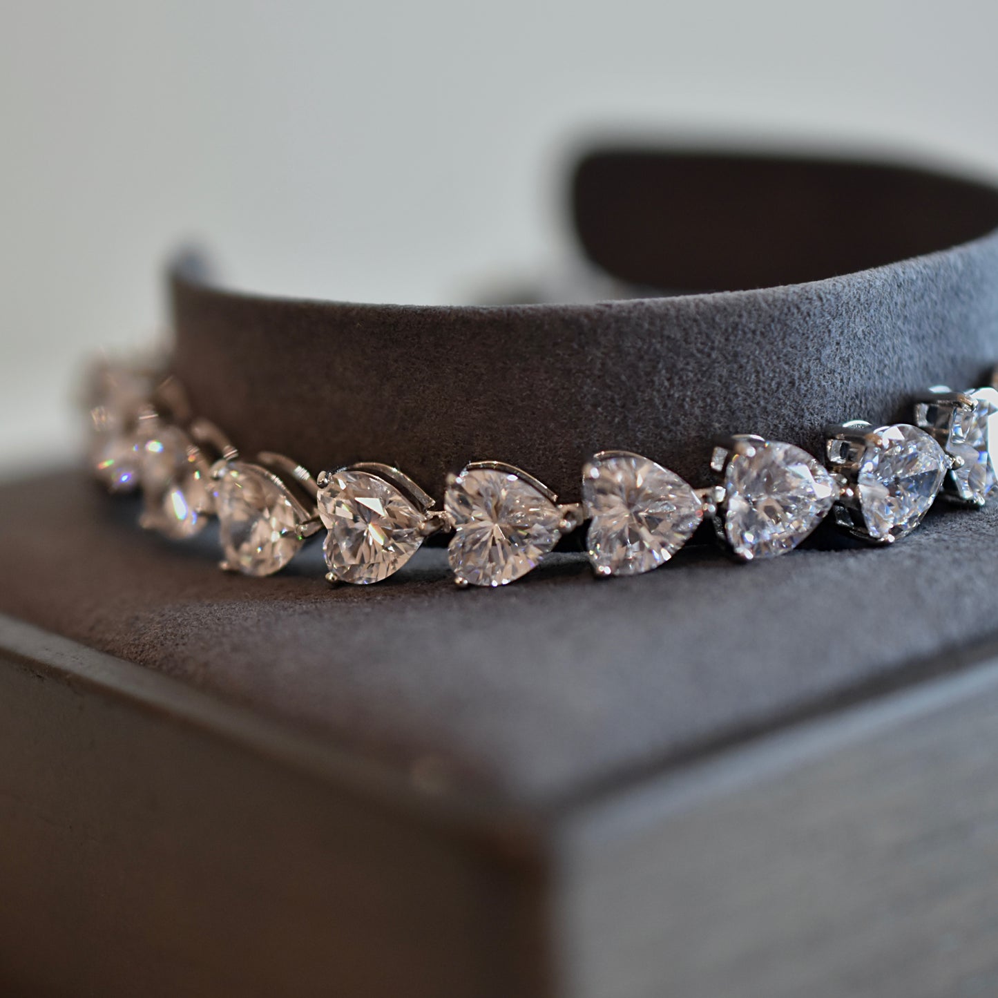4mm Eternity Heart Shape Bracelet