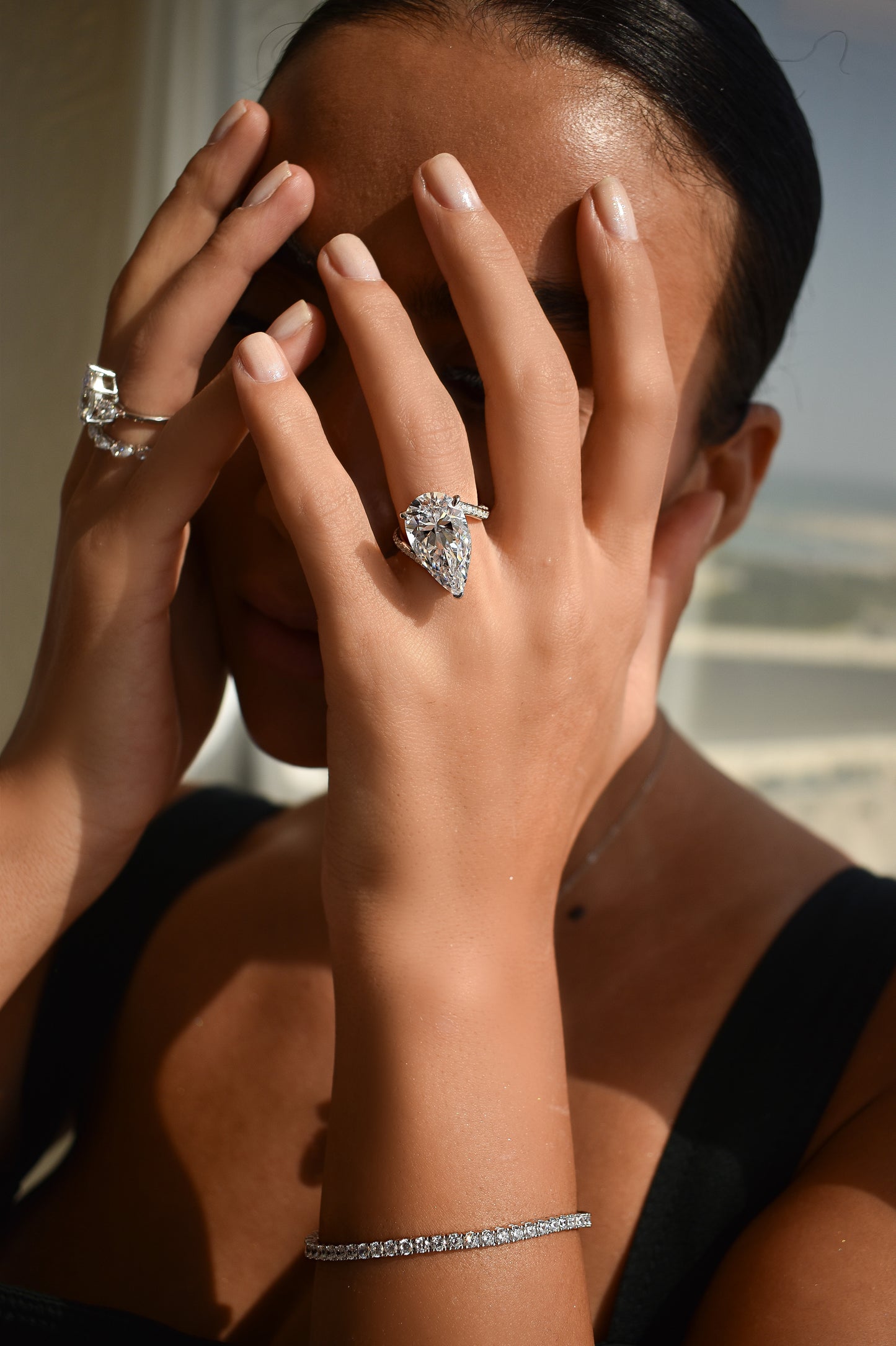 10 Carat Pear Shape Ring