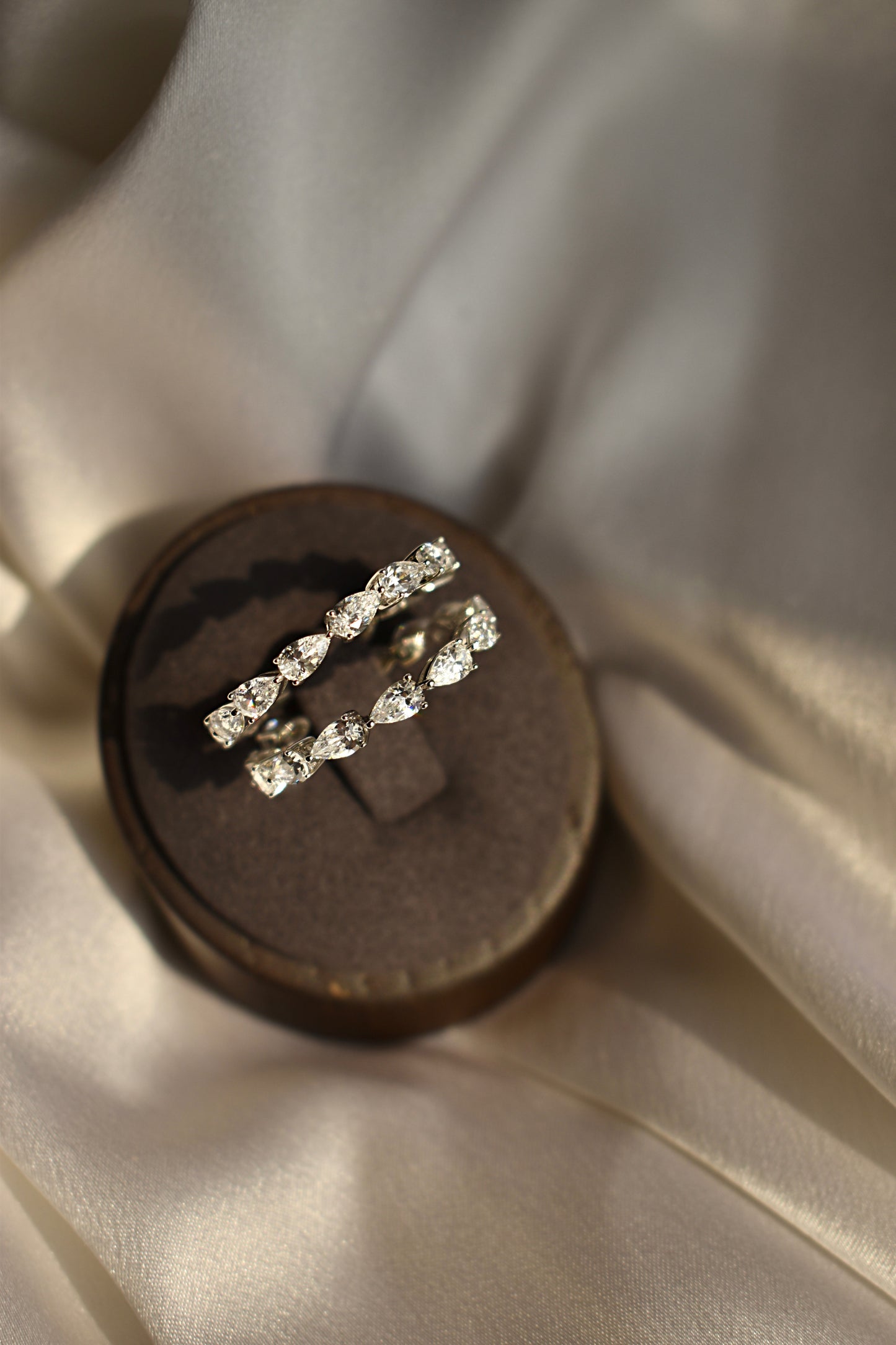 Pear Cut Eternity Band