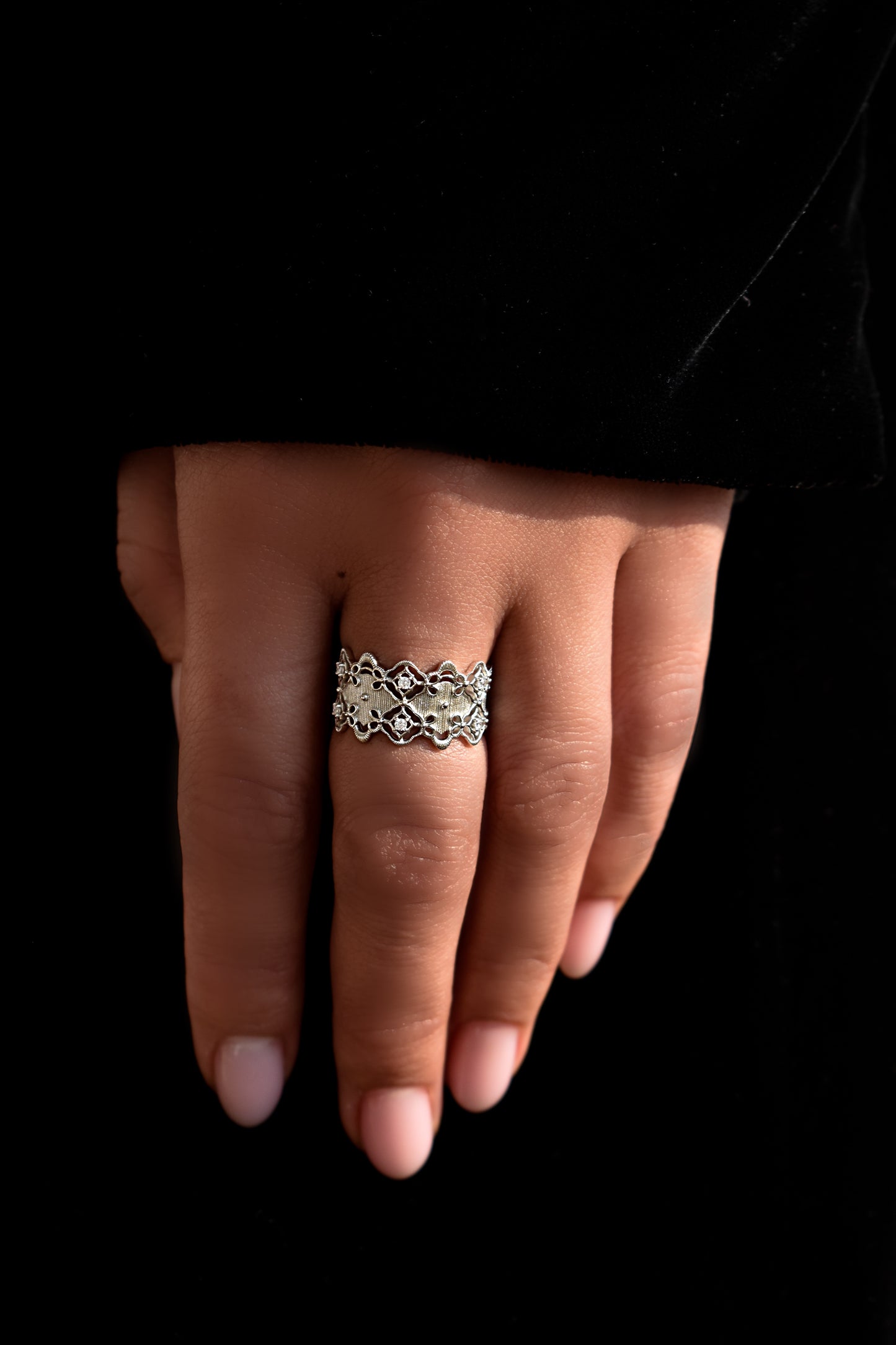 Brushed Silver Ring