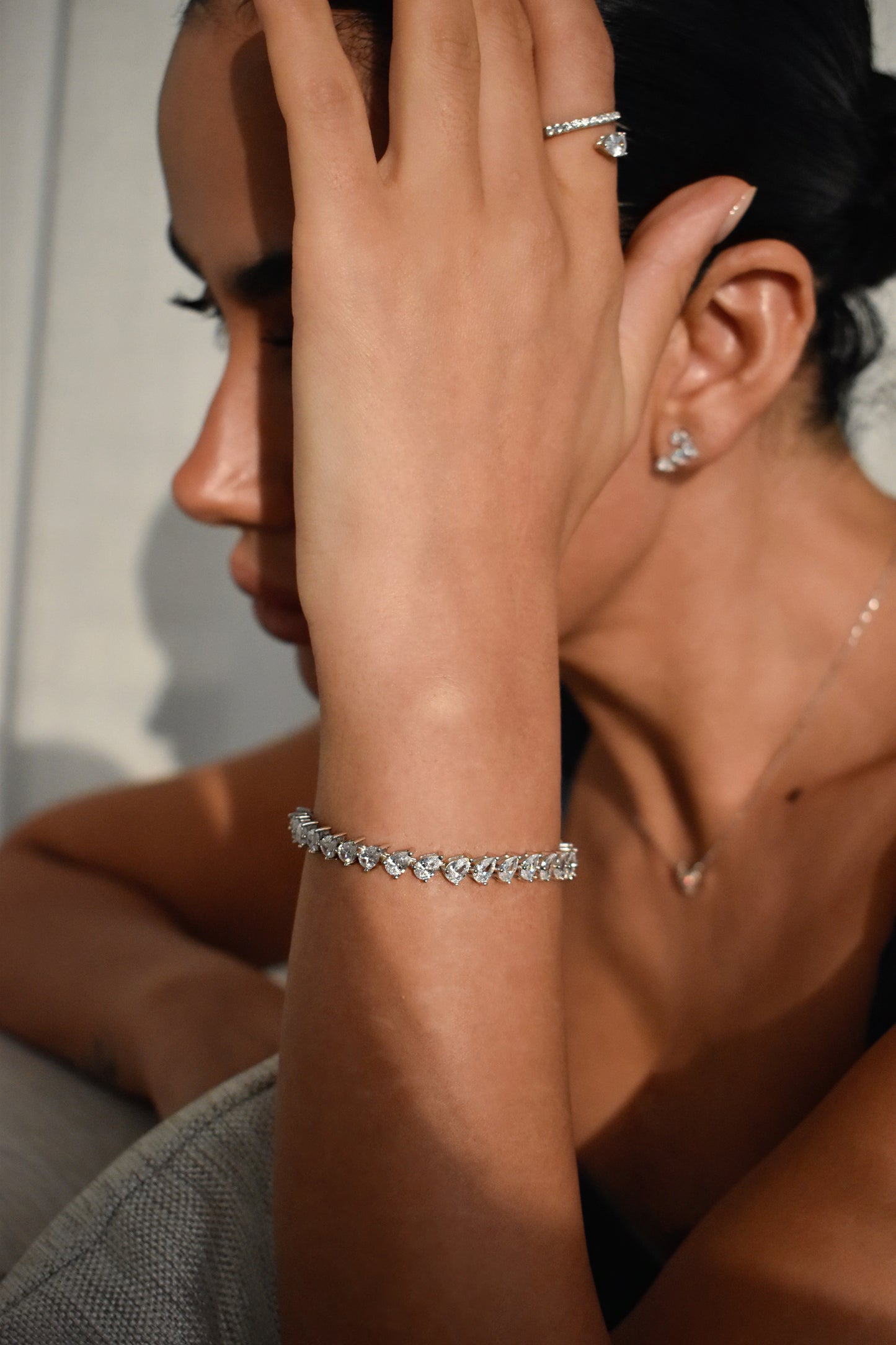 Eternity Pear Shape Bracelet