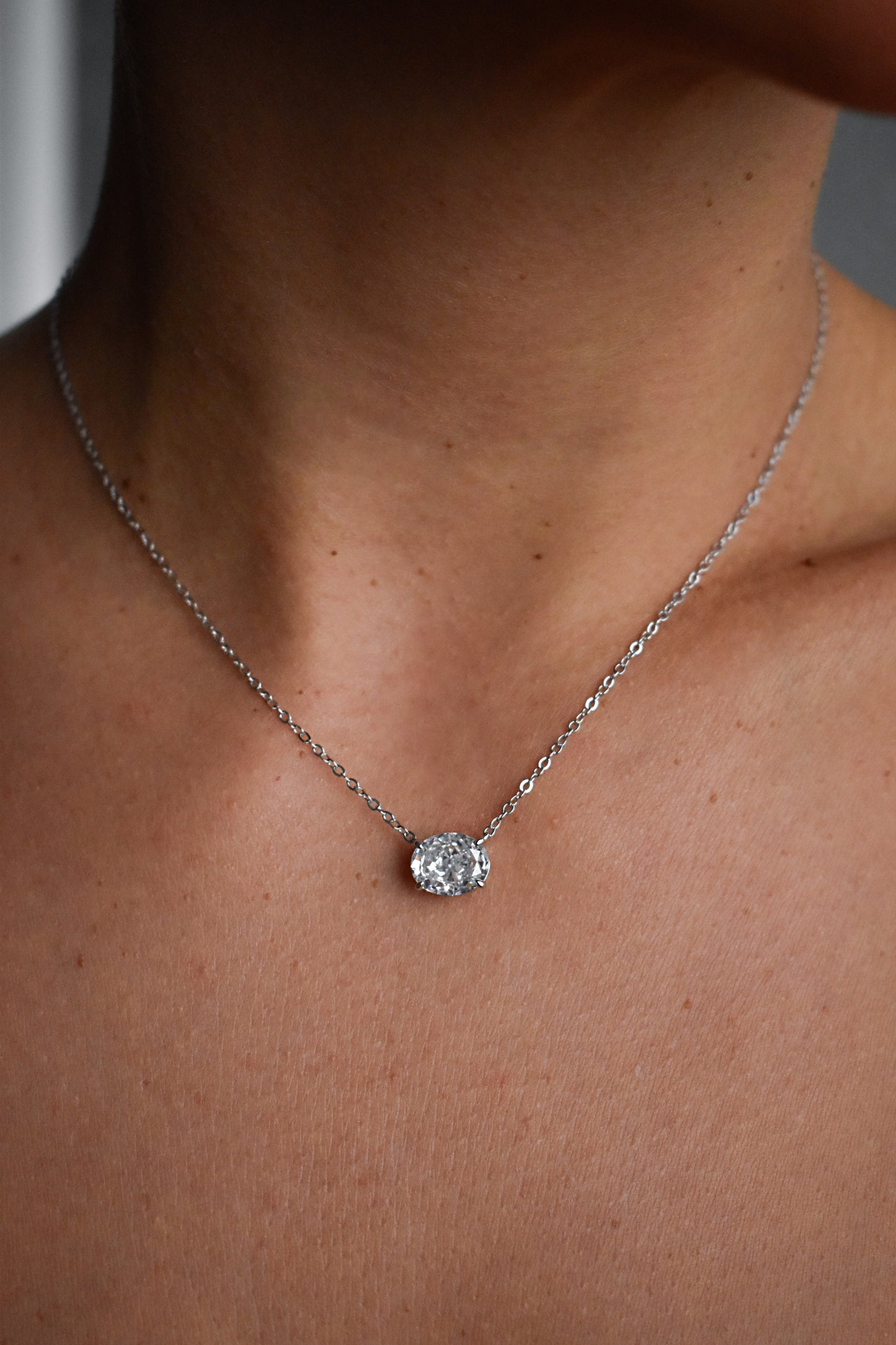 Oval Cut Necklace