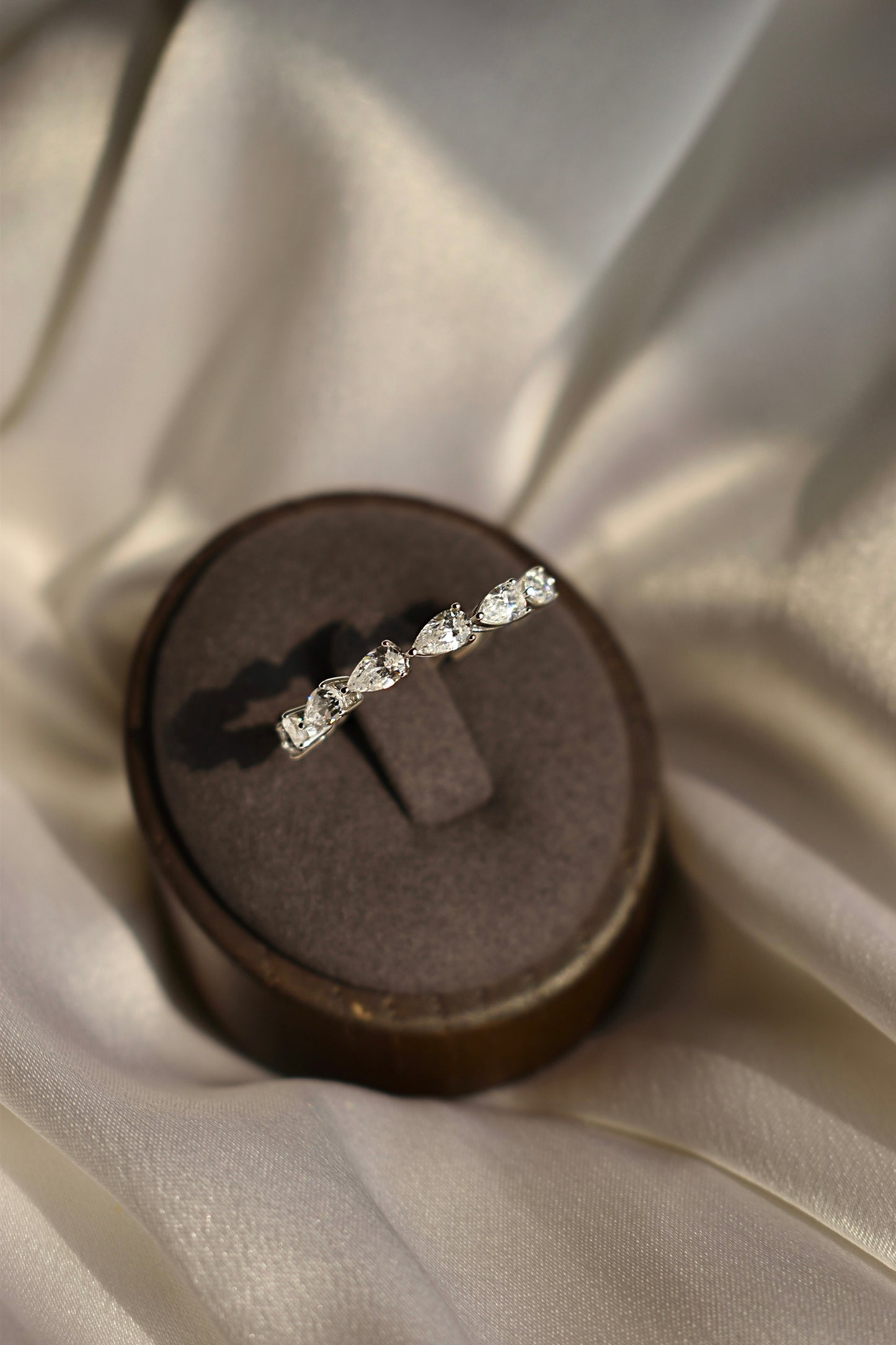 Pear Cut Eternity Band