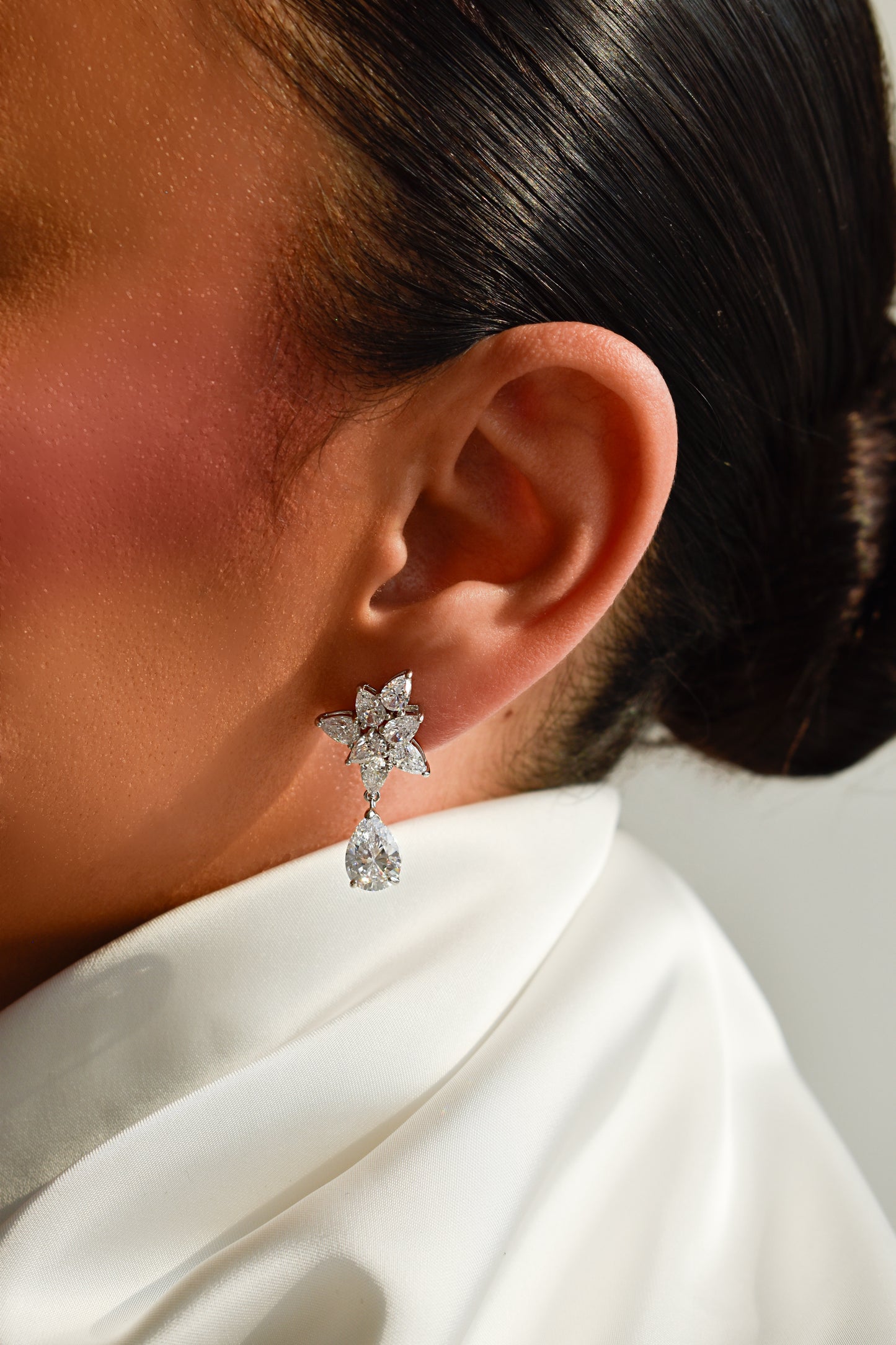 Pear Shape Drop Earrings