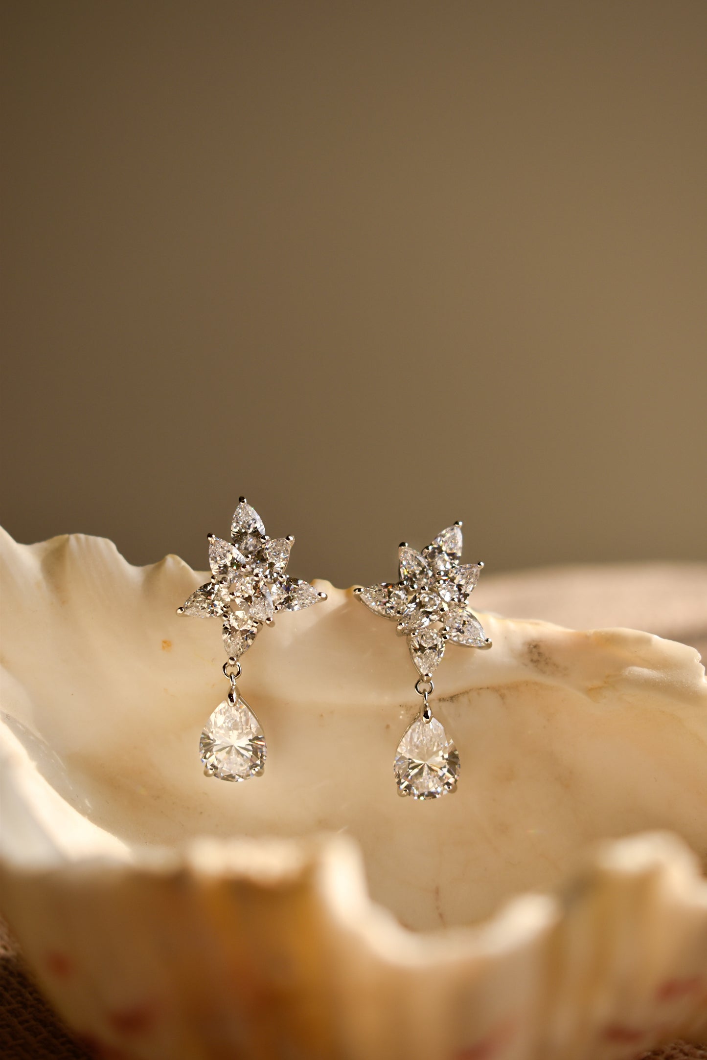 Pear Shape Drop Earrings