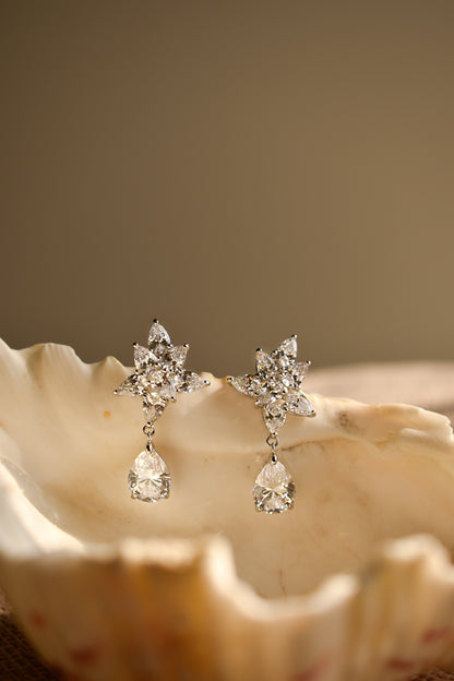 Pear Shape Drop Earrings