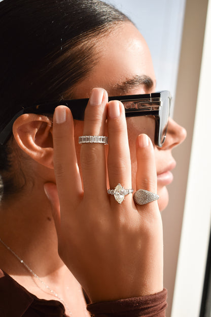 Oval Shape Pinky Rings