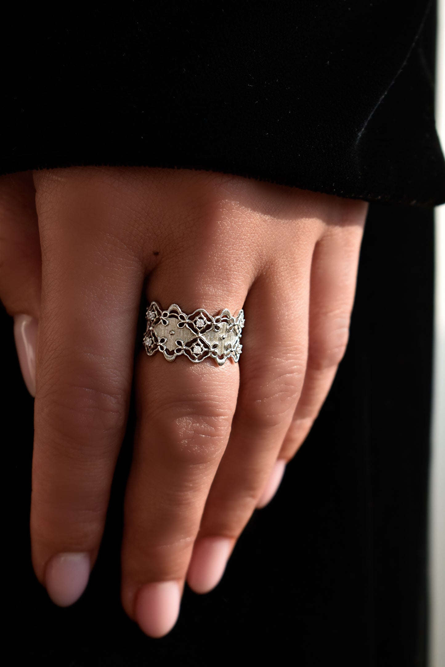 Brushed Silver Ring