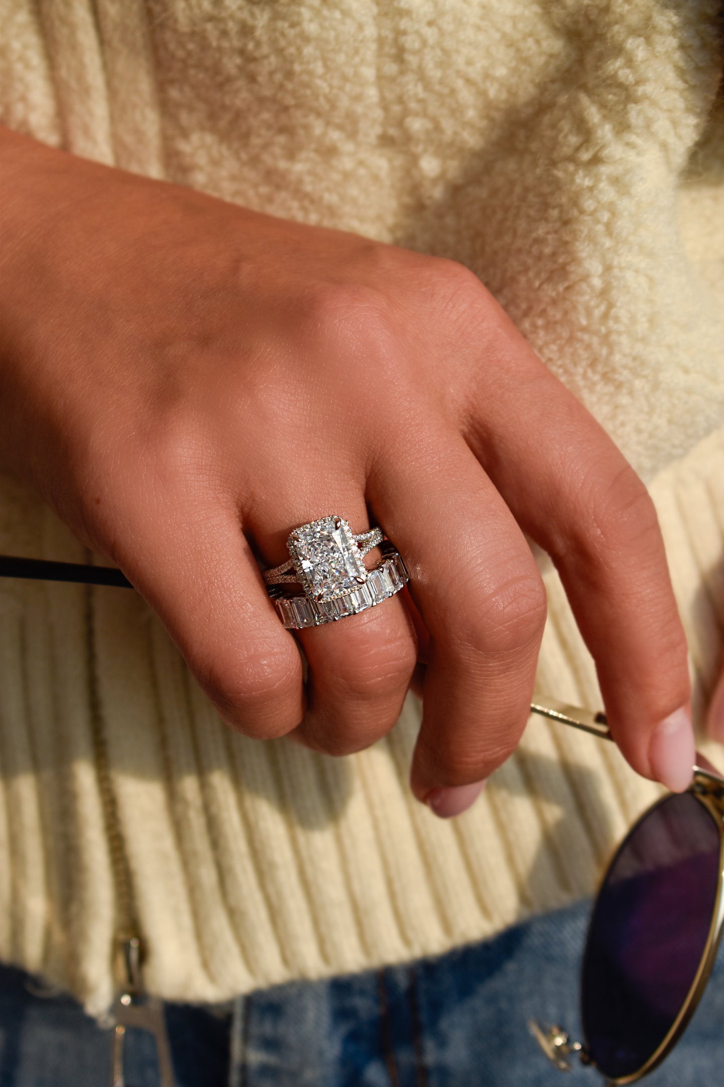 4.5 Carat Radiant Cut Ring