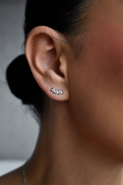 3mm Moissanite Stud Earrings