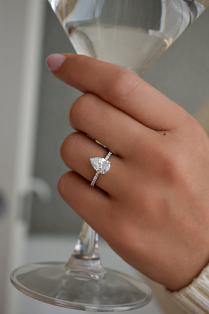 2 Carat Pear Shape Ring