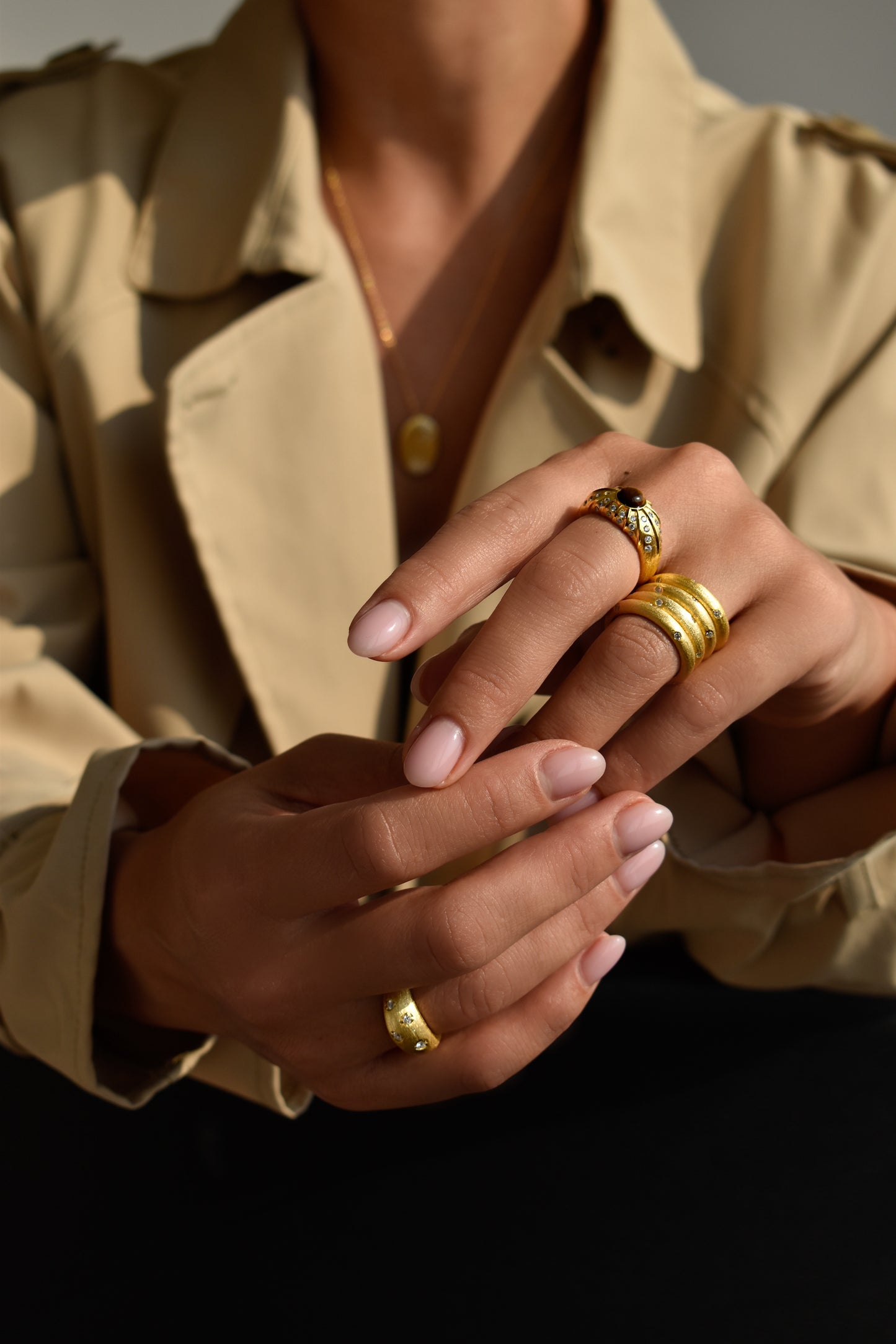 Aurora Brushed Gold Band (Price per piece)