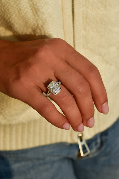 4.5 Carat Radiant Cut Ring