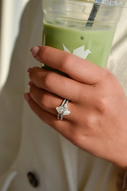 3 Carat Marquise Cut Twin Ring