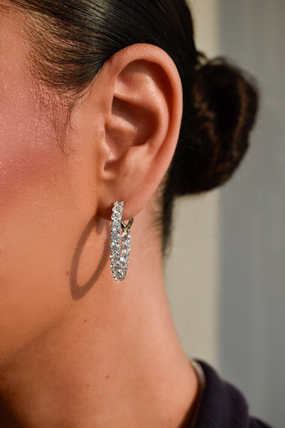 3mm Round Cut Hoops
