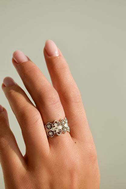 Brushed Silver Ring