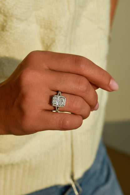 4.5 Carat Radiant Cut Ring