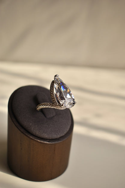 10 Carat Pear Shape Ring