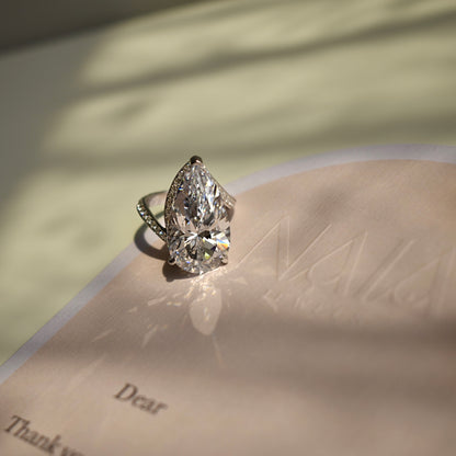 10 Carat Pear Shape Ring