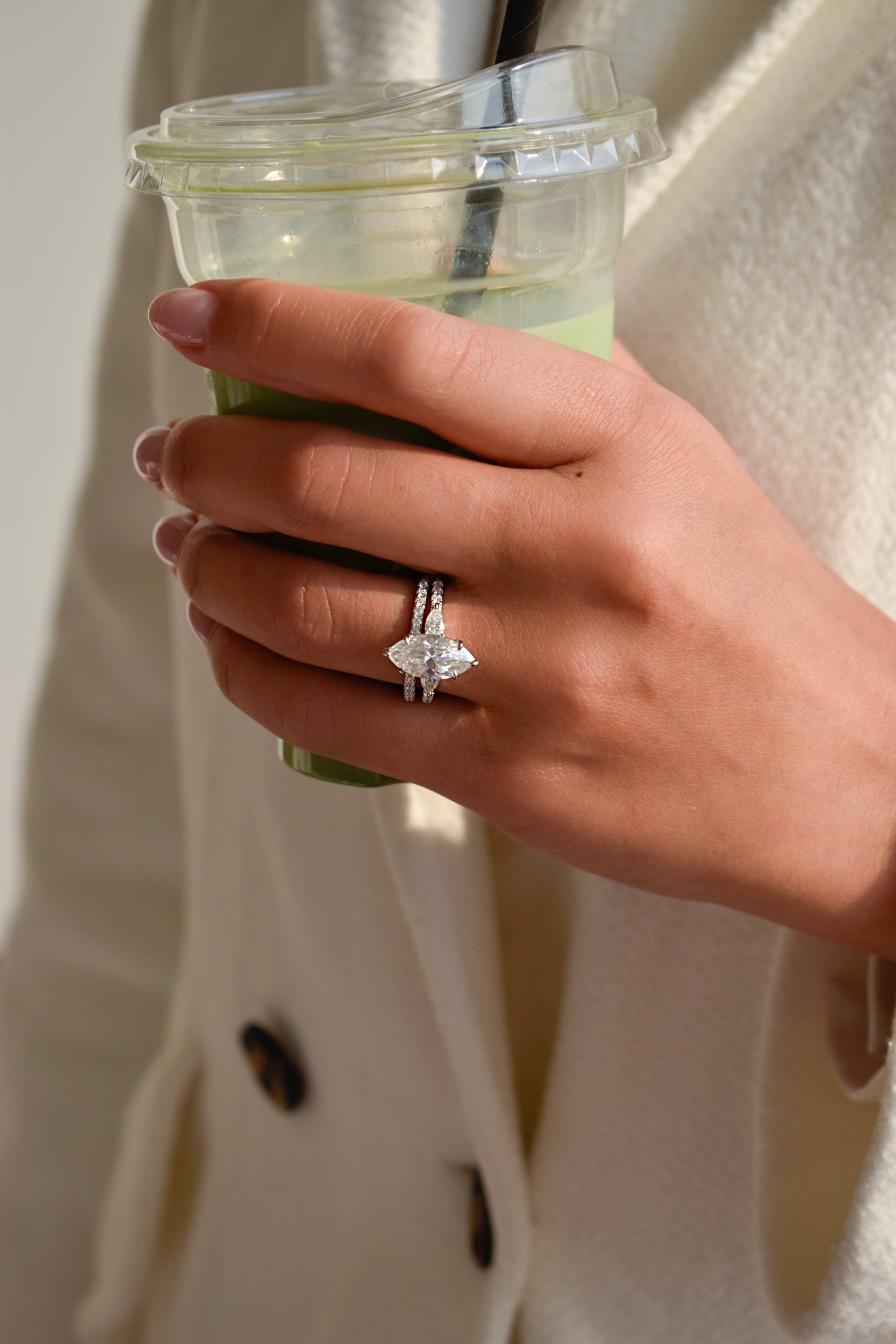 3 Carat Marquise Cut Twin Ring