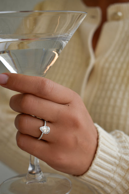 2 Carat Pear Shape Ring