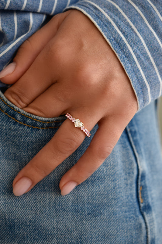 0.5 Carat Heart Shape Band