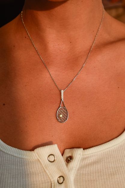 Tennis Racket Necklace