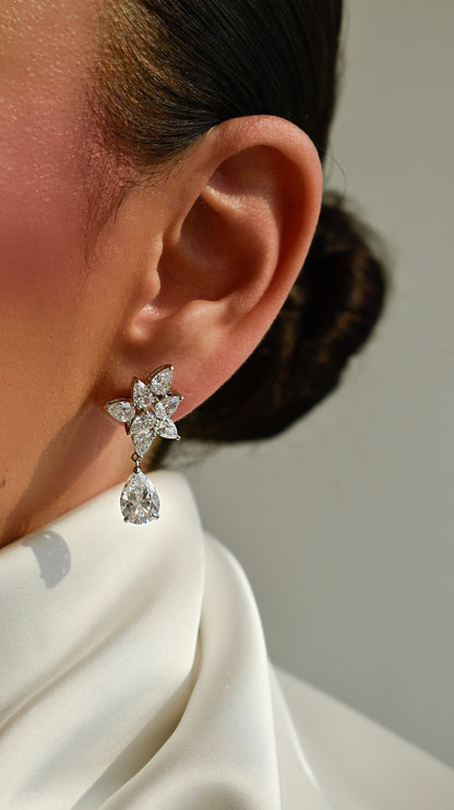 Pear Shape Drop Earrings