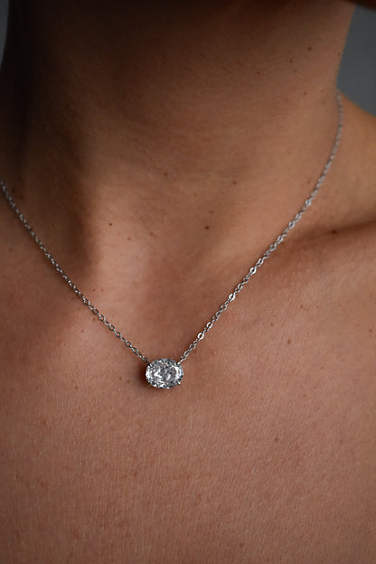 Oval Cut Necklace