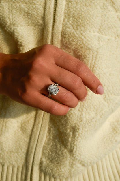 4.5 Carat Radiant Cut Ring
