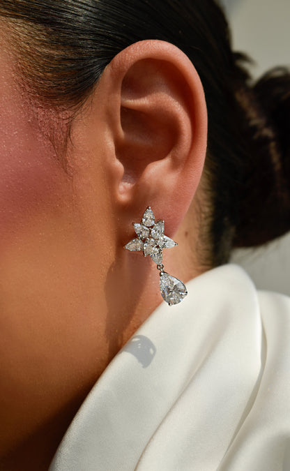 Pear Shape Drop Earrings