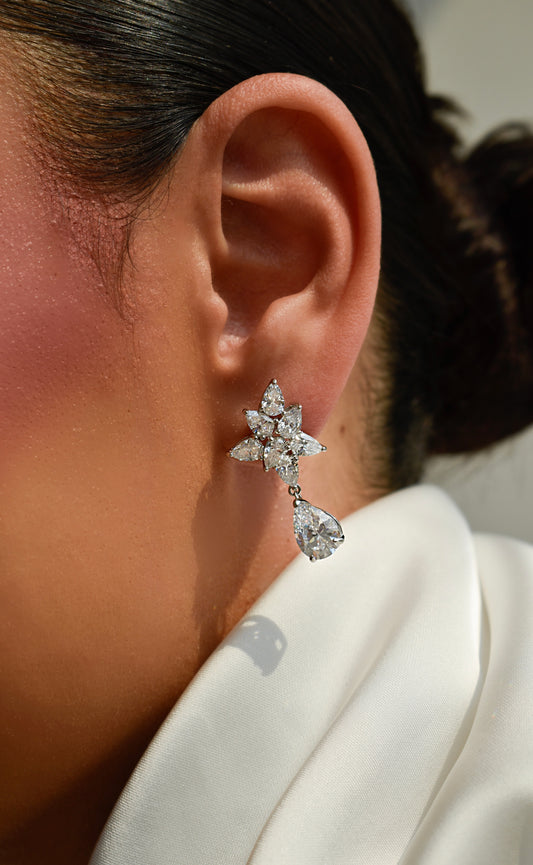 Pear Shape Drop Earrings