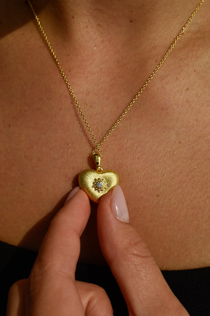 Double Face Heart Shape Pendant