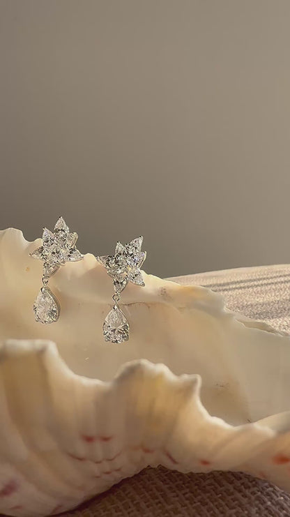 Pear Shape Drop Earrings